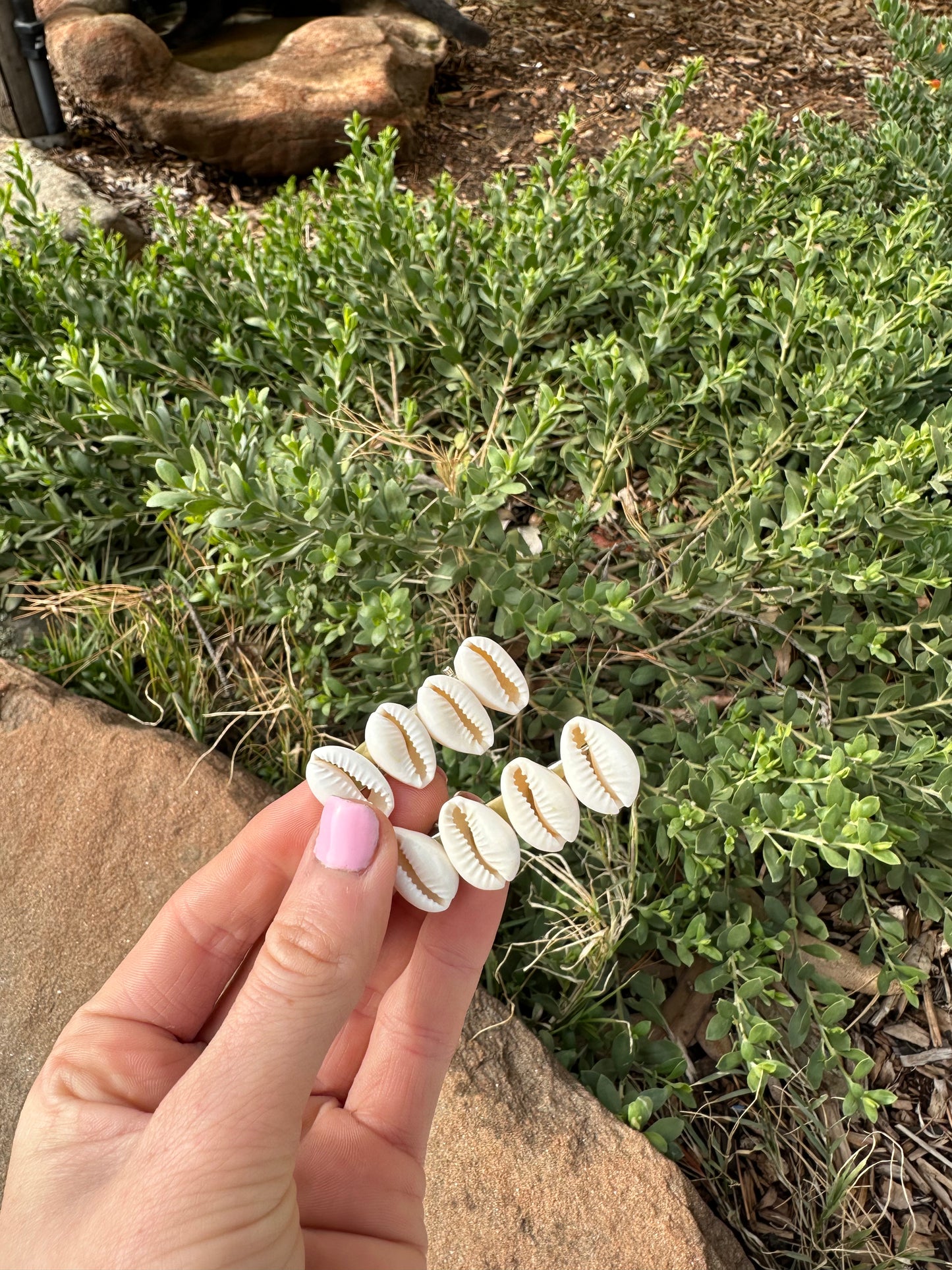 Cowrie Shell Hair Clip