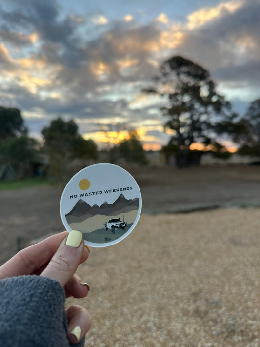 No Wasted Weekends | Sticker