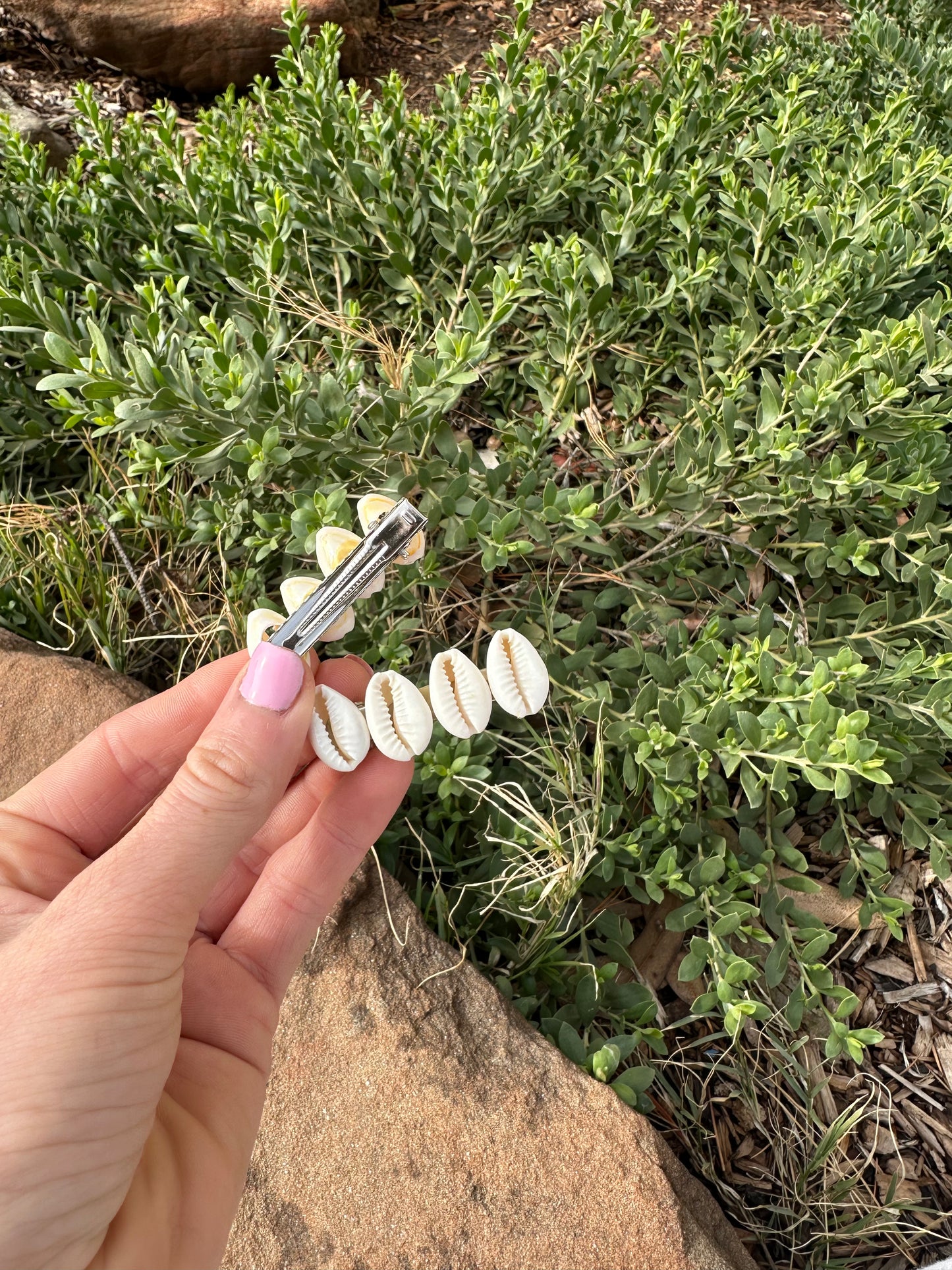 Cowrie Shell Hair Clip