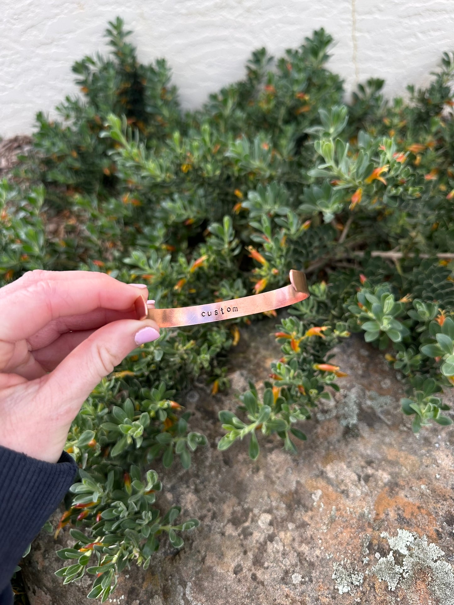 Copper Cuff | Custom Text